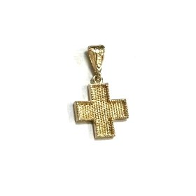 CRUZ ORO AMARILLO GRABADA                                             