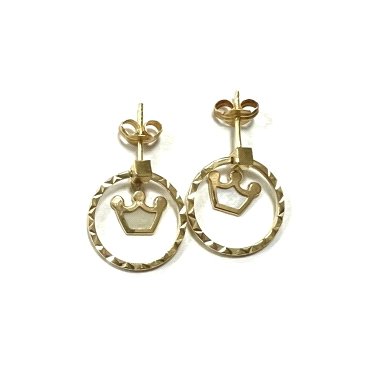 PENDIENTES ARO ORO AMARILLO PIEDRA                                    