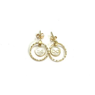 PENDIENTES ARO ORO AMARILLO PIEDRA                                    