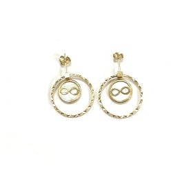 PENDIENTES ARO ORO AMARILLO PIEDRA                                    