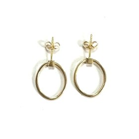 PENDIENTES ARO ORO AMARILLO LISA                                      