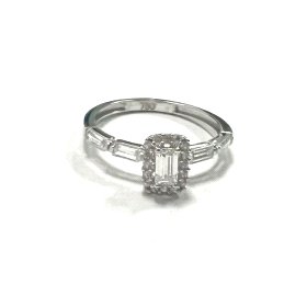 SORTIJA ORO BLANCO PIEDRA                                             