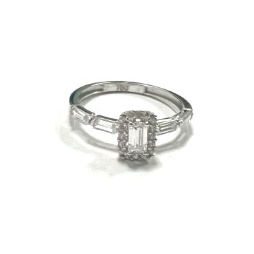 SORTIJA ORO BLANCO PIEDRA                                             