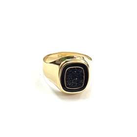 SELLO CABALLERO ORO AMARILLO PIEDRA                                   