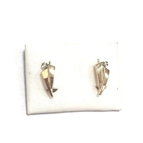 PENDIENTES ORO BICOLOR PIEDRA                                         