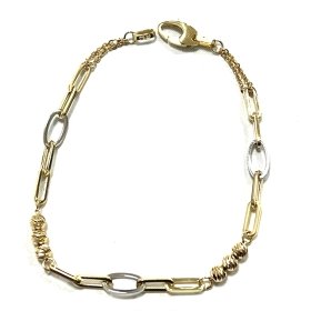 PULSERA SRA. ORO BICOLOR                                              