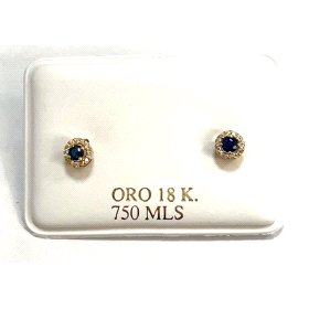 PENDIENTES ORO AMARILLO PIEDRA                                        