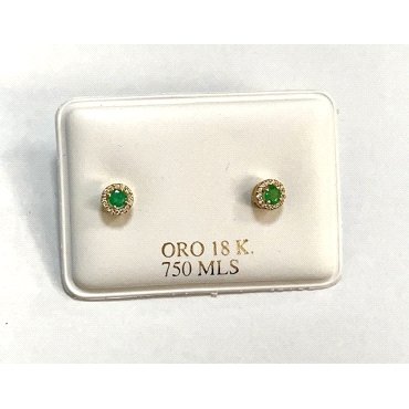 PENDIENTES ORO AMARILLO PIEDRA                                        