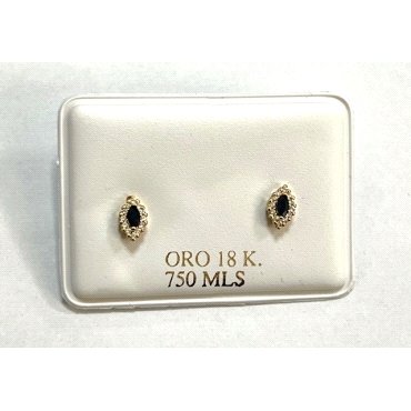 PENDIENTES ORO AMARILLO PIEDRA                                        
