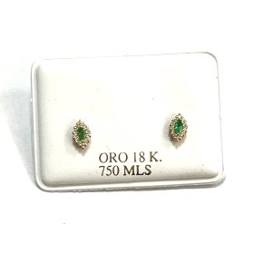 PENDIENTES ORO AMARILLO PIEDRA                                        
