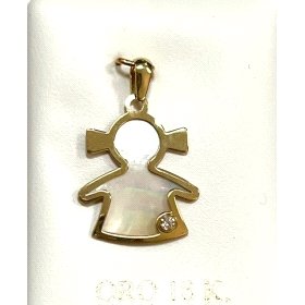 COLGANTE ORO AMARILLO PIEDRA                                          