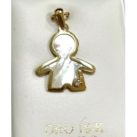 COLGANTE ORO AMARILLO PIEDRA                                          