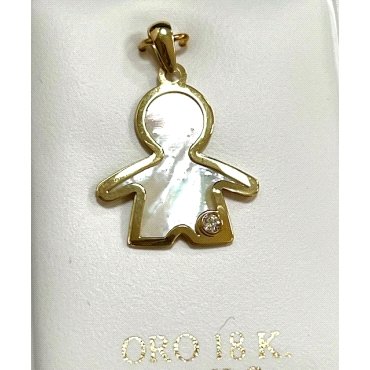 COLGANTE ORO AMARILLO PIEDRA                                          