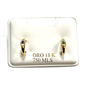 PENDIENTES ARO ORO AMARILLO PIEDRA                                    