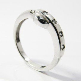 SORTIJA ORO BLANCO PIEDRA