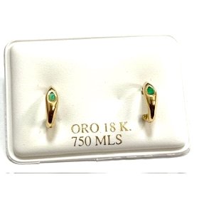 PENDIENTES ARO ORO AMARILLO PIEDRA                                    