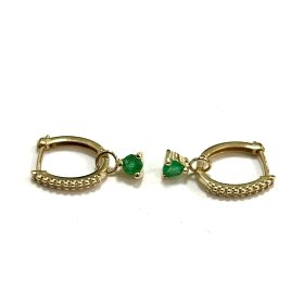 PENDIENTES ARO ORO AMARILLO PIEDRA                                    