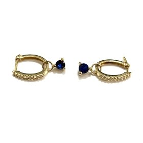 PENDIENTES ARO ORO AMARILLO PIEDRA                                    