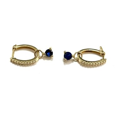 PENDIENTES ARO ORO AMARILLO PIEDRA                                    