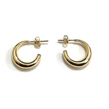 PENDIENTES ARO ORO AMARILLO LISA                                      