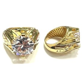 SELLO CABALLERO ORO AMARILLO PIEDRA                                   