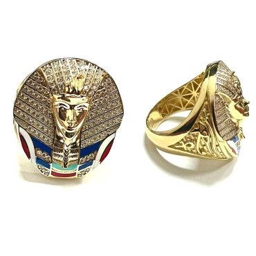 SELLO CABALLERO ORO AMARILLO PIEDRA                                   