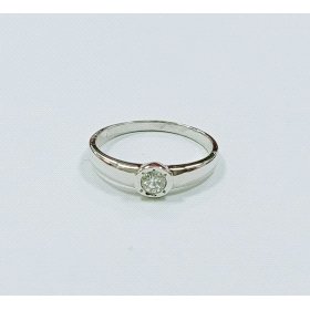 SORTIJA ORO BLANCO BRILLANTES                                         