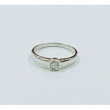 SORTIJA ORO BLANCO BRILLANTES                                         