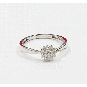 SORTIJA ORO BLANCO BRILLANTES                                         