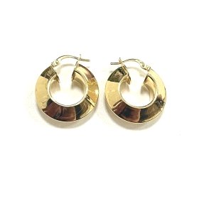 PENDIENTES ARO ORO AMARILLO LISA                                      