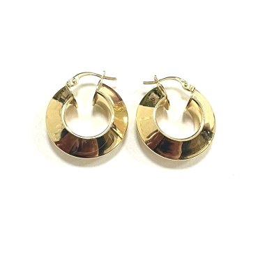 PENDIENTES ARO ORO AMARILLO LISA                                      