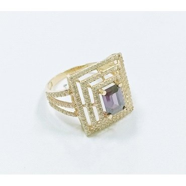 SORTIJA ORO AMARILLO PIEDRA                                           
