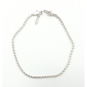 PULSERA SRA. ORO BLANCO PIEDRA                                        
