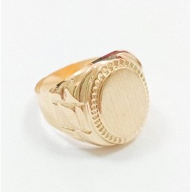SELLO CABALLERO ORO AMARILLO SEMI HUECO                               
