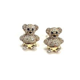 PENDIENTES ORO AMARILLO PIEDRA                                        