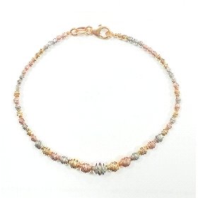 PULSERA SRA. ORO TRICOLOR                                             
