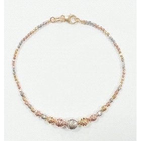 PULSERA SRA. ORO TRICOLOR                                             