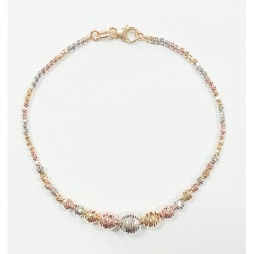 PULSERA SRA. ORO TRICOLOR                                             
