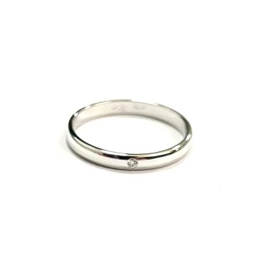 ALIANZAS ORO BLANCO BRILLANTES                                        