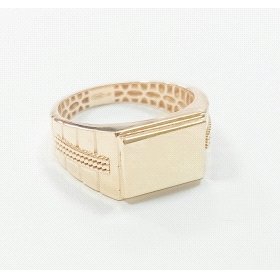 SELLO CABALLERO ORO AMARILLO SEMI HUECO                               