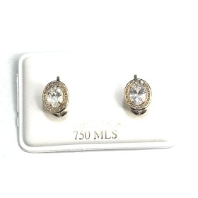 PENDIENTES ORO AMARILLO PIEDRA                                        