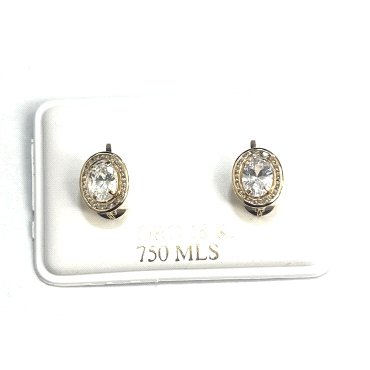 PENDIENTES ORO AMARILLO PIEDRA                                        