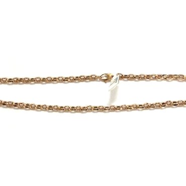 GARGANTILLA CADENA ORO ROSA 45 CM                                     