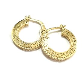 PENDIENTES ARO ORO AMARILLO PIEDRA                                    