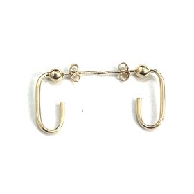PENDIENTES ARO ORO AMARILLO LISA                                      