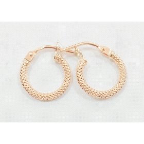 PENDIENTES ARO ORO AMARILLO GRABADA                                   