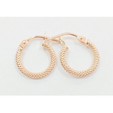 PENDIENTES ARO ORO AMARILLO GRABADA                                   