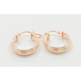 PENDIENTES ARO ORO AMARILLO GRABADA                                   
