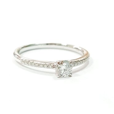 SORTIJA ORO BLANCO BRILLANTES                                         