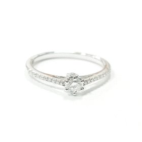 SORTIJA ORO BLANCO BRILLANTES                                         